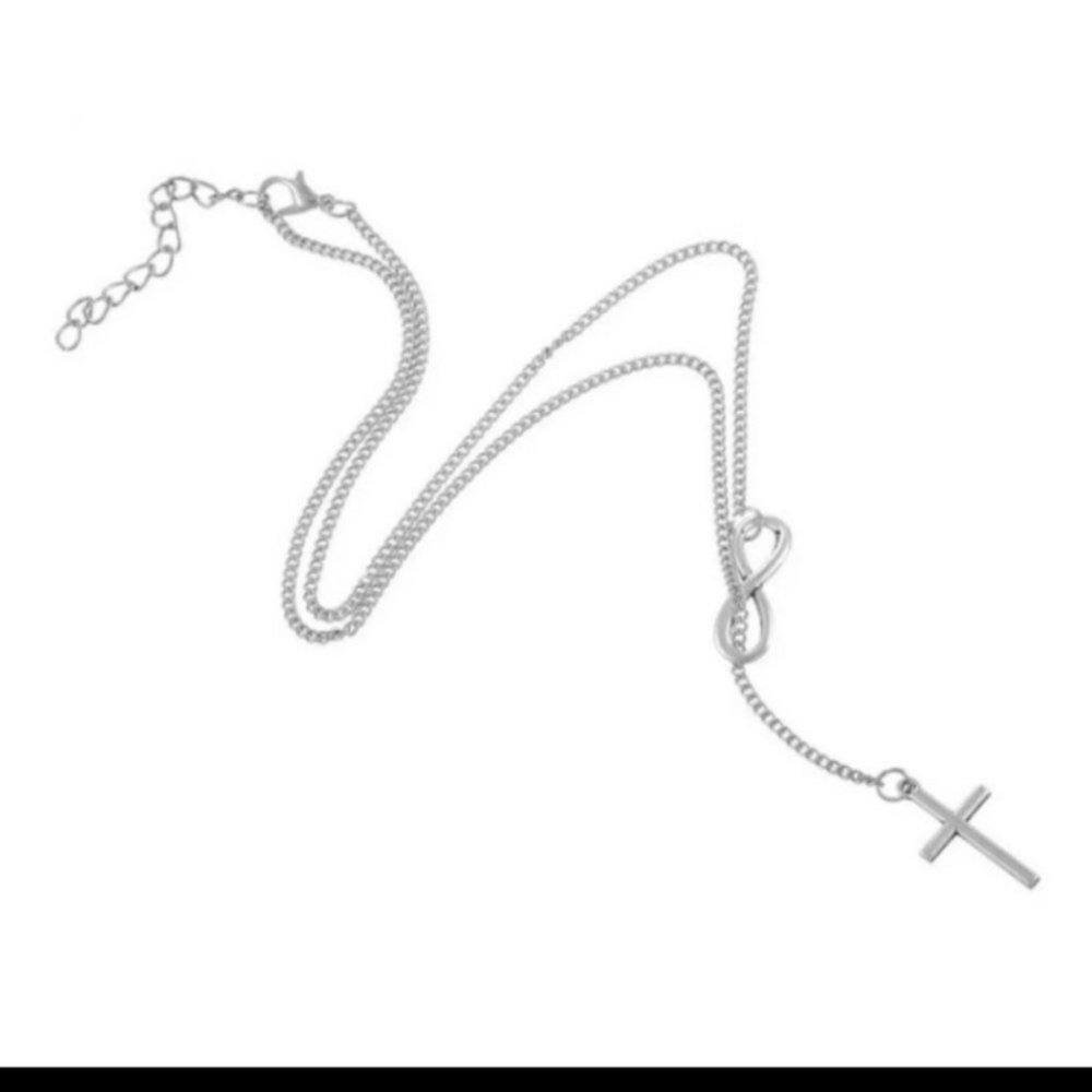 New Pendant Silver Cross Necklace - Picture 3 of 4